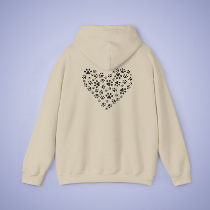 Cat Vet Hooded Sweatshirt Veterinarian Gift Double Sided Paw Prints
