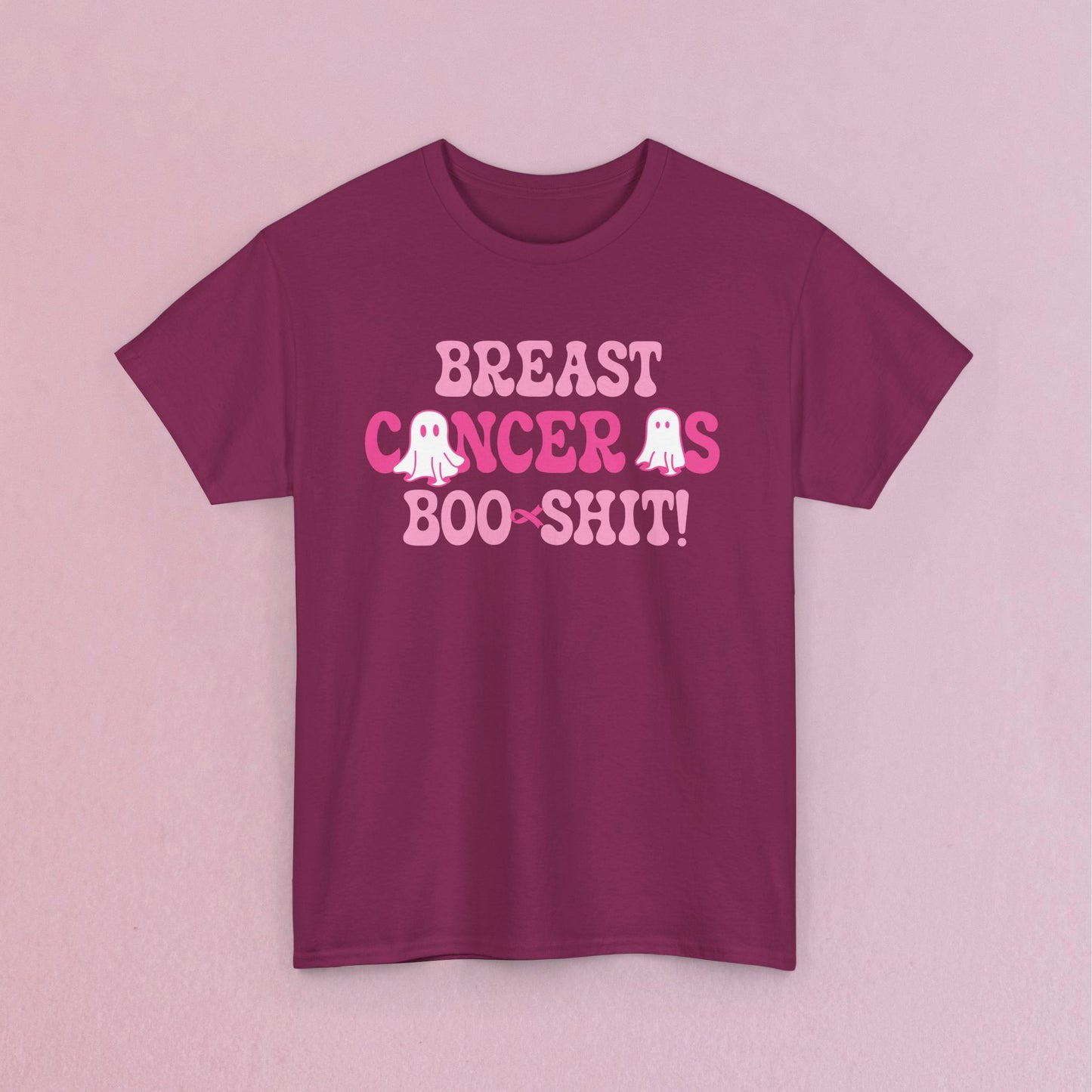 Breast Cancer is Boo Sh*t Funny Halloween Ghost Unisex T Shirt