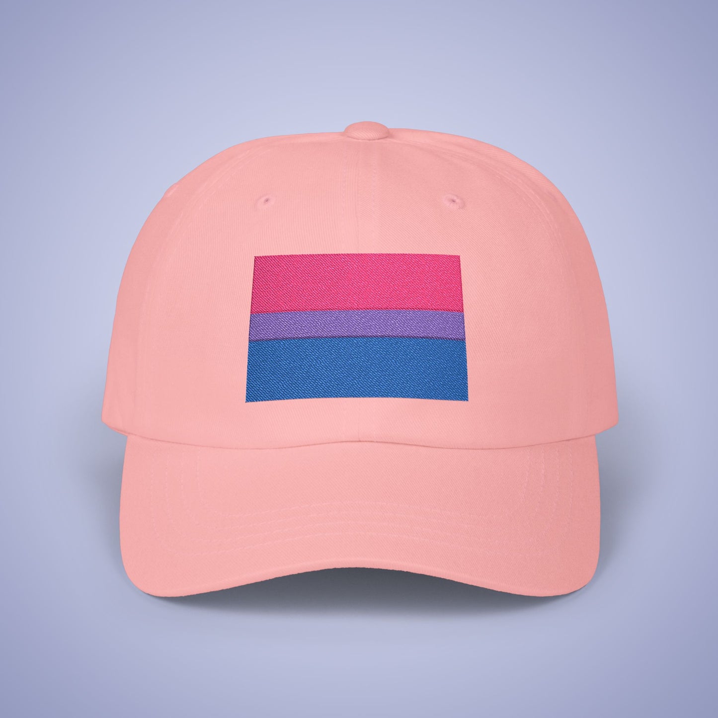 Bi Sexual Flag Pride Month Embroidered Classic Dad Cap Unisex Coloured Embroidery