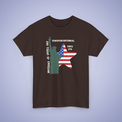 SemiQuincentennial Statue of Liberty 250 Years of Freedom USA Celebration Unisex T Shirt