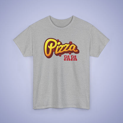 Pizza Papa Graphic Art Pepperoni Pizza Lover Funny Dad or Fathers T Shirt
