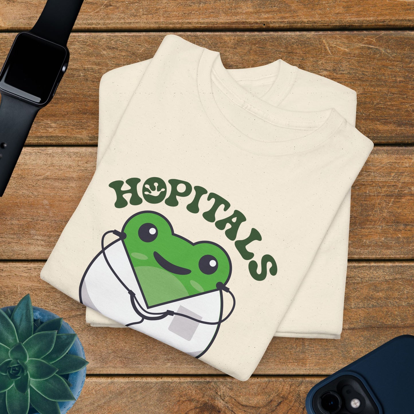 Hopitals Hottest Doctor Gift Graphic Tee Frog Lover Funny Unisex T Shirt