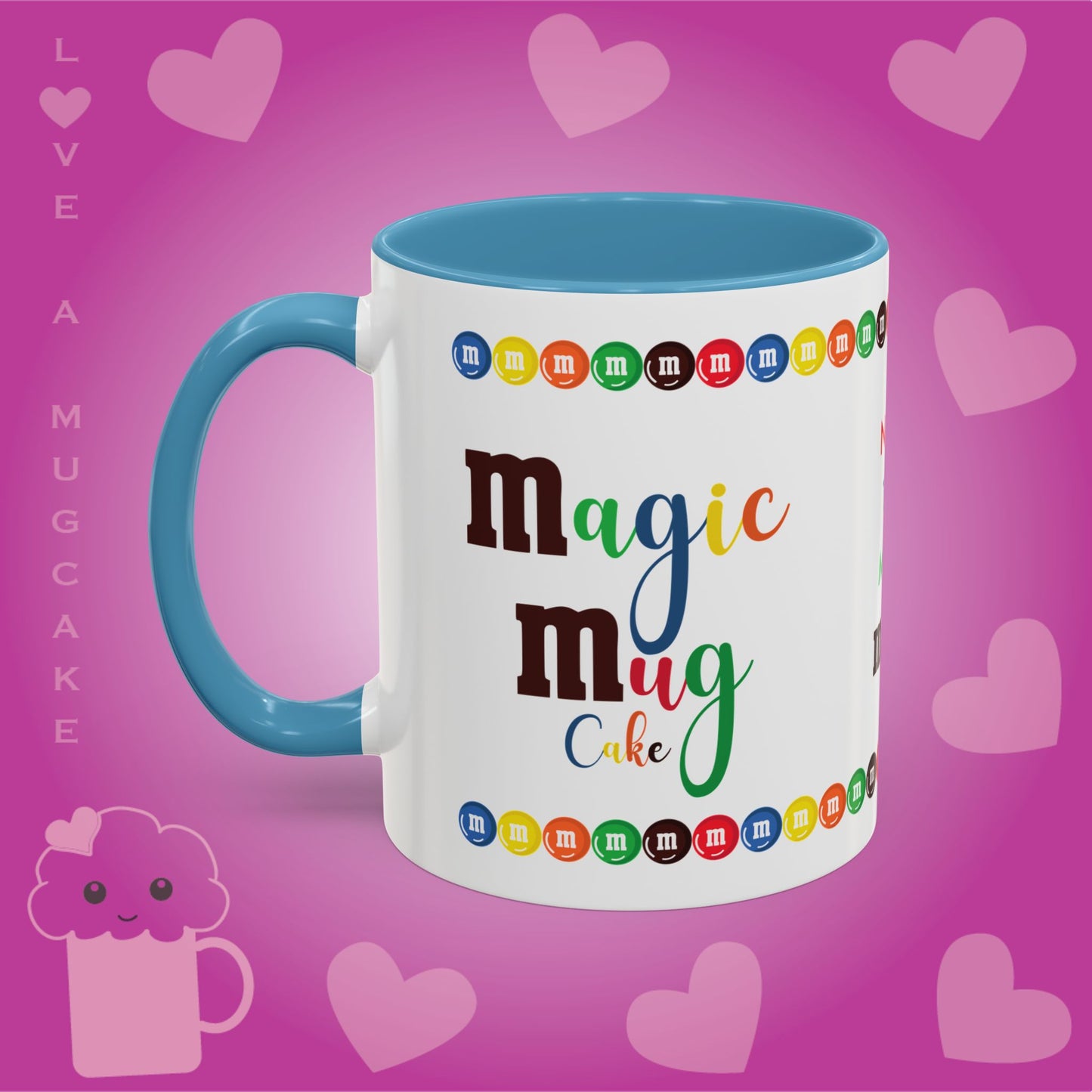 Magic Mug Cake Mug M&M's Inspired with Recipe