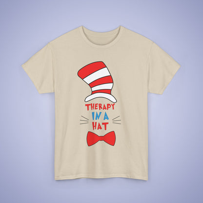 Therapy in a Hat Unisex Oversized T Shirt