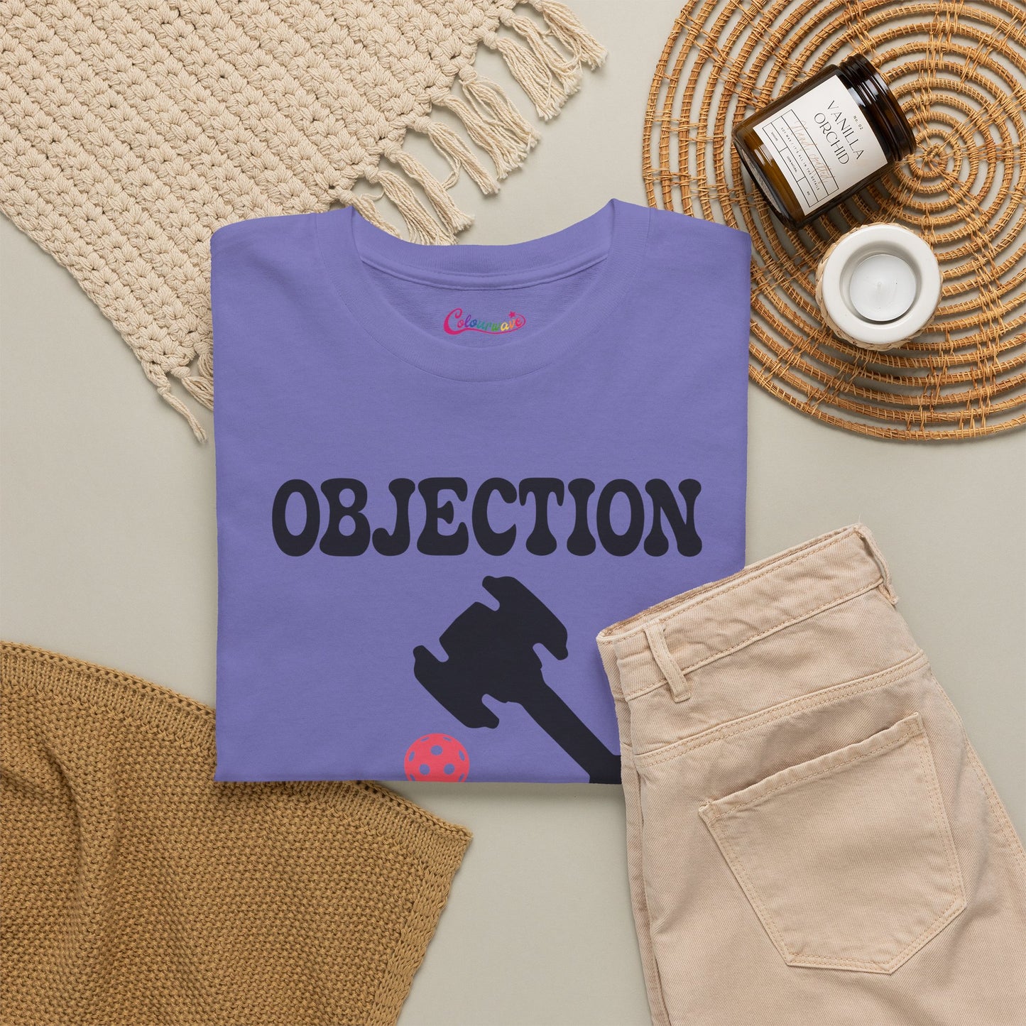 Objection in the Court Pickleball Lover Funny Lawyer Judge Gift Tee Graphic Design T Shirt