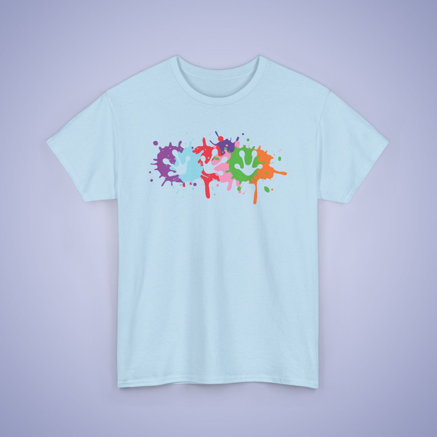 Paint Splatter Graphic Tee Frog Prints Lover Gift Unisex T Shirt