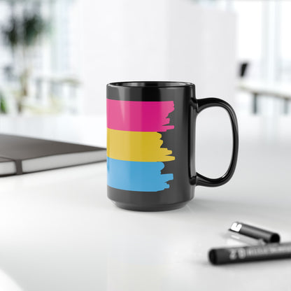 Pansexual Pride Month LGBTQ Trans Black 11oz or 15oz Coffee Mug