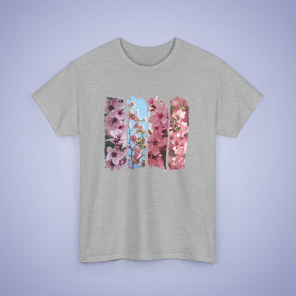 Cherry Blossom Lover Spring Brush Stroke Photographic Unisex Oversized T Shirt