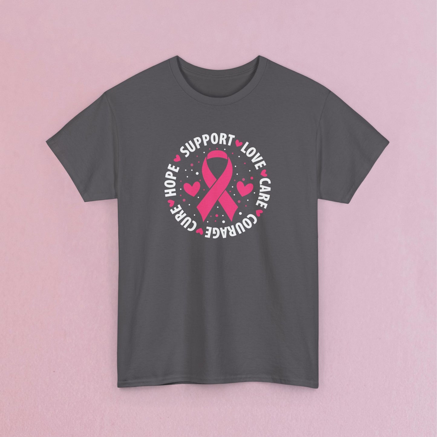 Support Love Courage and Cure Breast Cancer Awareness Unisex T Shirt