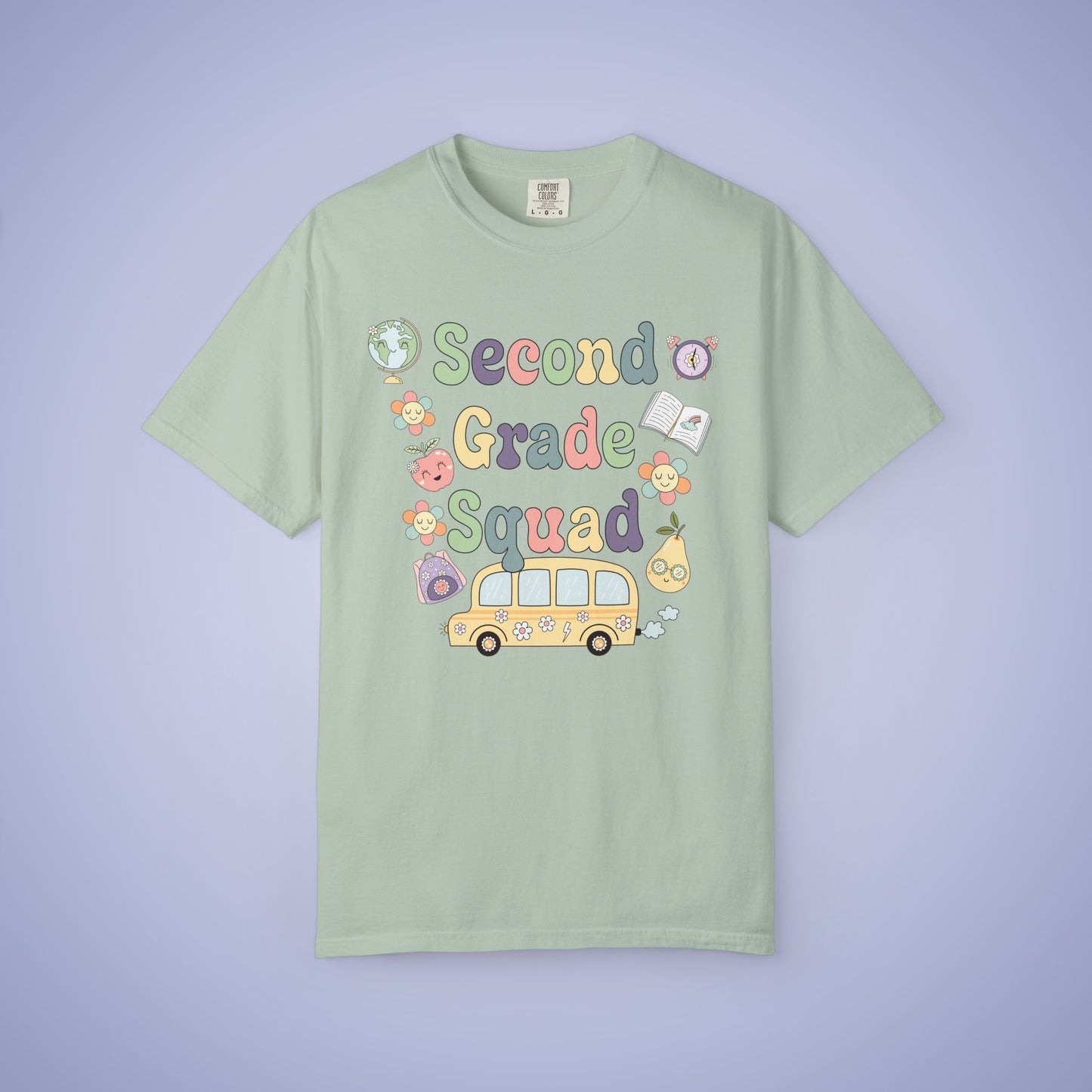 Second Grade Retro Fun Teacher T Shirt Comfort Colors Unisex Back to School