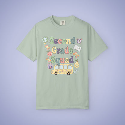 Second Grade Retro Fun Teacher T Shirt Comfort Colors Unisex Back to School