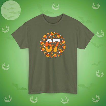 67 Candy Corn White Halloween Candy Unisex T Shirt