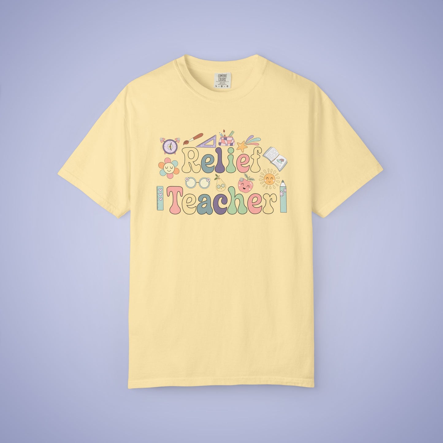 Relief Teacher T Shirt Retro Comfort Colors Unisex Back to School