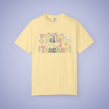 Relief Teacher T Shirt Retro Comfort Colors Unisex Back to School