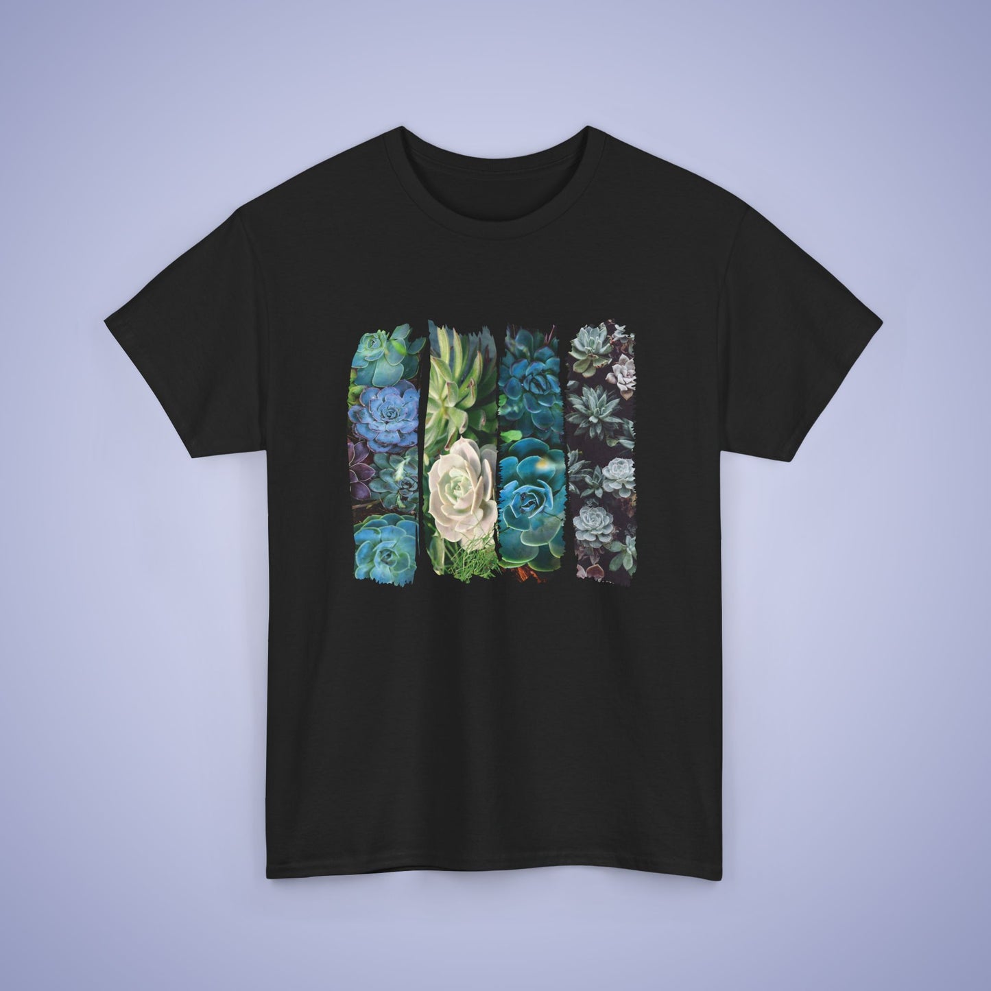 Green Succulents Lover Spring Brush Stroke Photographic Unisex Oversized T Shirt