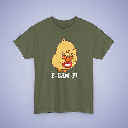 Fried Chicken Lover F CAW F White Cute Funny Chick Unisex Chicken T Shirt