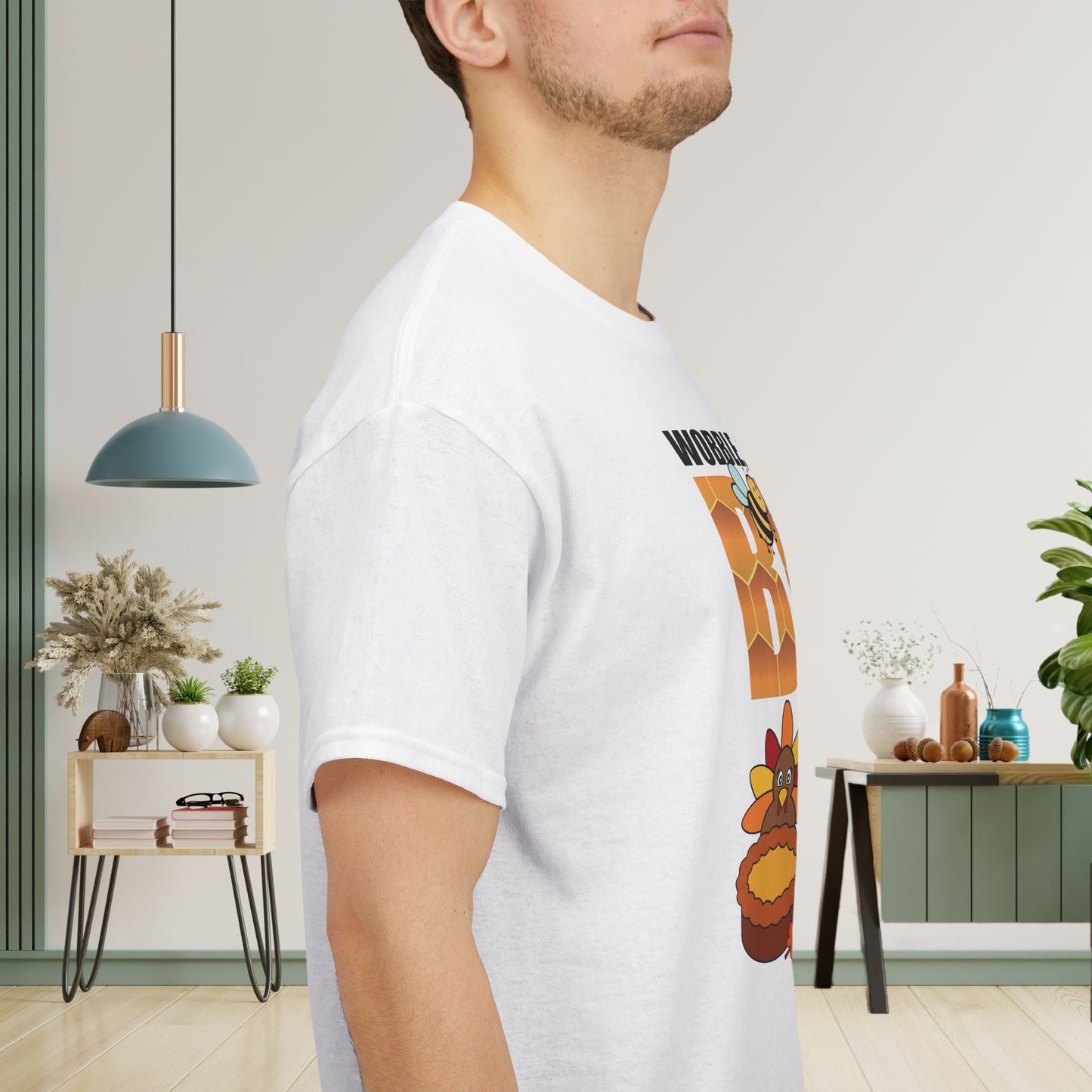Wobble Gobble then Buzz Off Sweet As Honey Funny Bee Lover Thanksgiving Design Unisex T Shirt