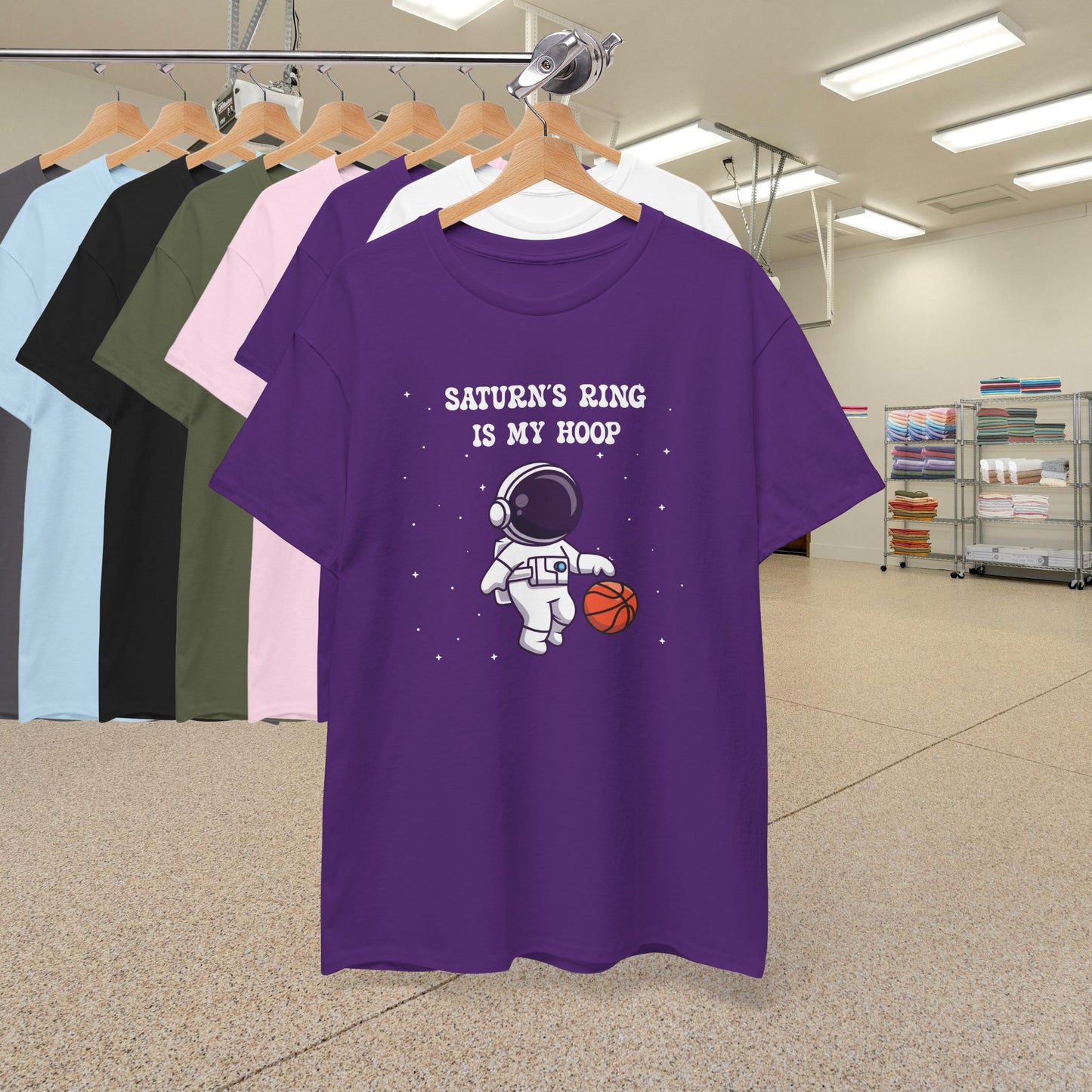 Saturns Ring is my Hoop National Astronaut Day Unisex Graphic T Shirt