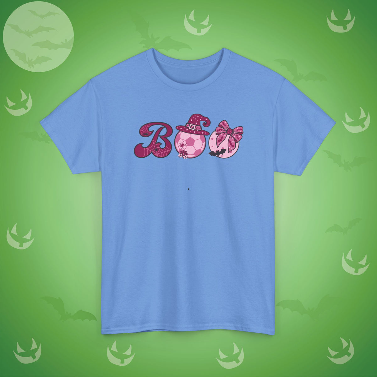 Soccer BOO T-Shirt | Girly Coquette Halloween Design