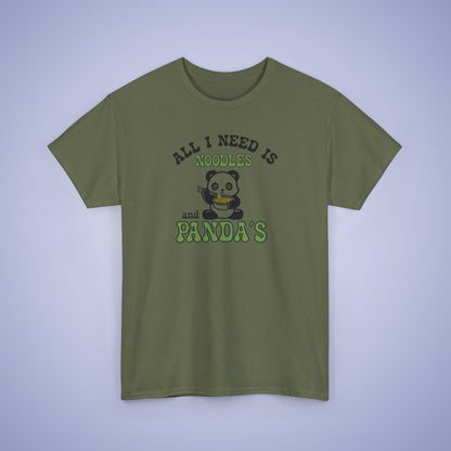 All I Need is Noodles and Panda's National Panda Day Unisex T Shirt