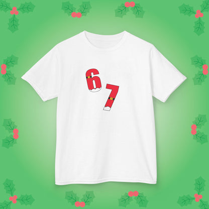 Santa Belt Christmas 67 Tee Fun Trending Kids Cotton T Shirt Six Seven Youth