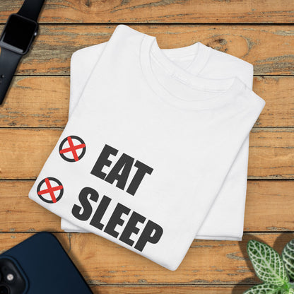 Eat Sleep Dink Repeat Funny Pickleball T Shirt Black Text Design