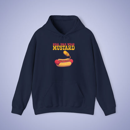 Real Dogs Wear Mustard Funny Hoodie Sweatshirt Unisex Light