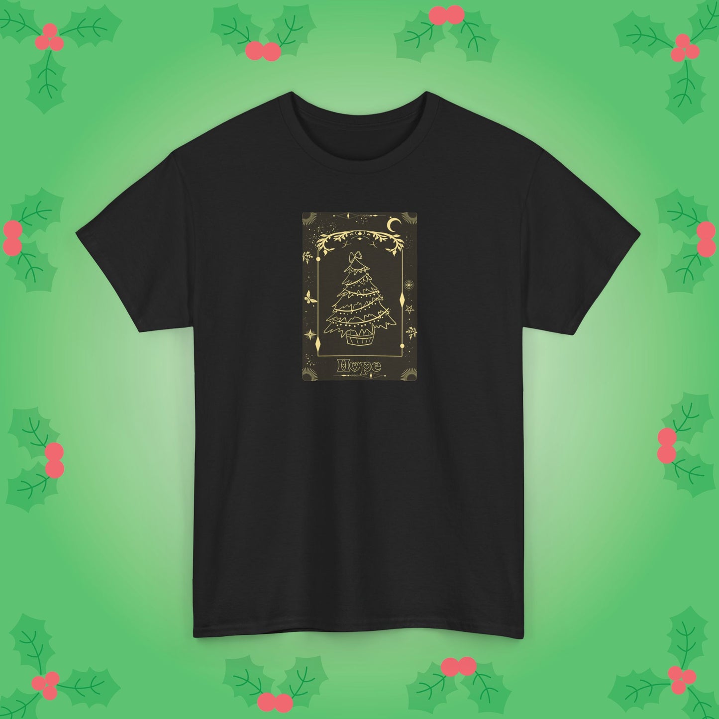 Christmas Tree Hope Tarot Card Lover Unisex T Shirt