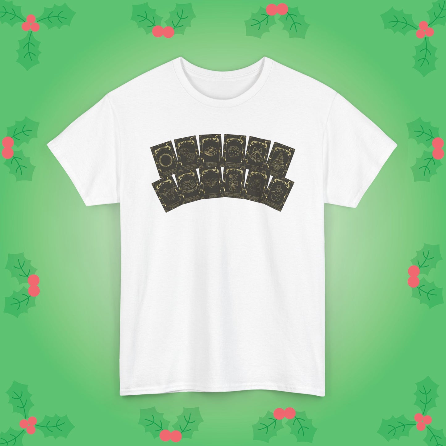 Christmas Deck of Tarot Cards Unisex T Shirt
