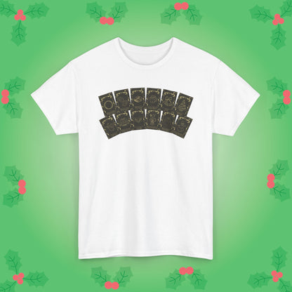 Christmas Deck of Tarot Cards Unisex T Shirt