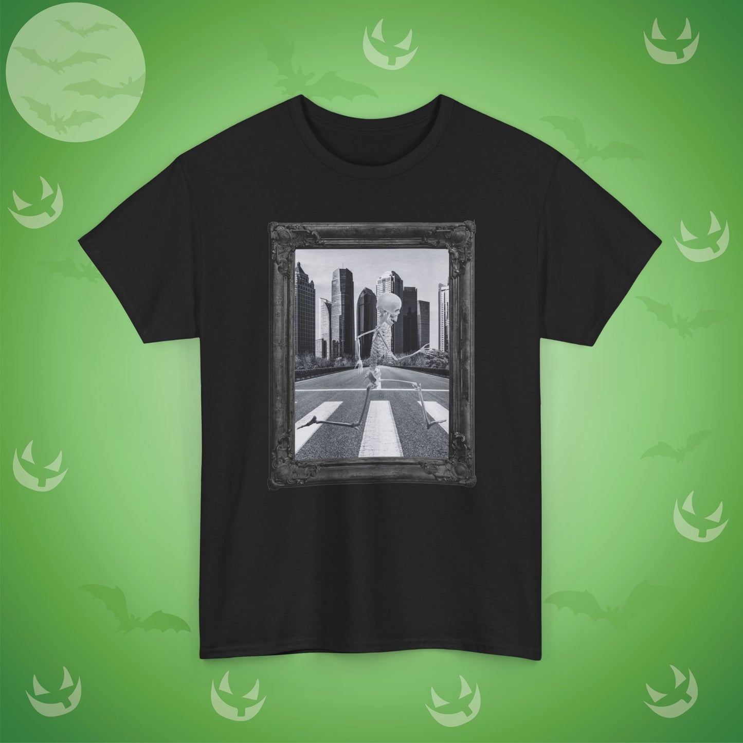 Skeleton Bolts It Halloween T-Shirt | Spooky Skeleton Photographic Design