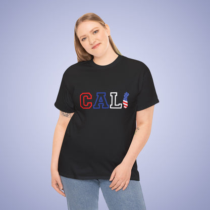 California Map Text Art Proud American Unisex T Shirt