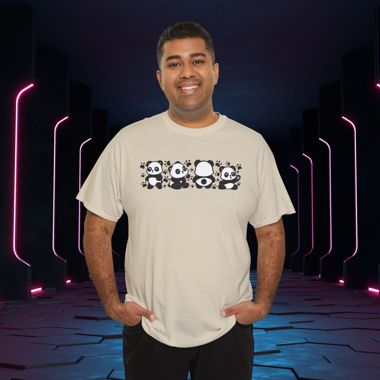 Panda's Paw Prints Graphic Tee National Panda Day Unisex T Shirt