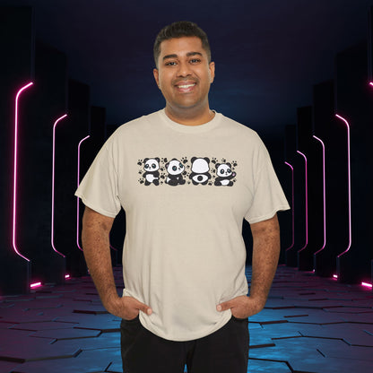 Panda's Paw Prints Graphic Tee National Panda Day Unisex T Shirt