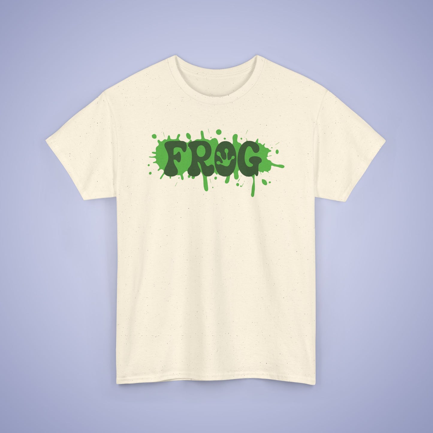 Paint Splatter Graphic Tee Frog Lover Word Art Gift Unisex T Shirt