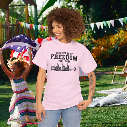 250 Years of Freedom Silhouette Style USA Celebration Unisex T Shirt