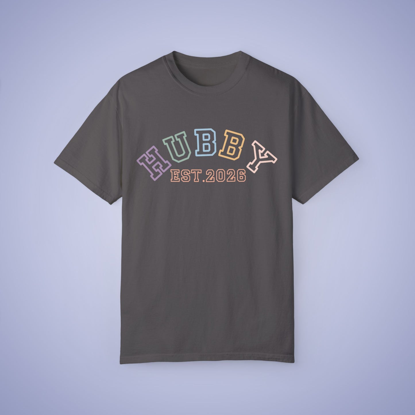 Hubby Est 2026 Newlywed Comfort T Shirt