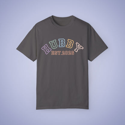 Hubby Est 2026 Newlywed Comfort T Shirt