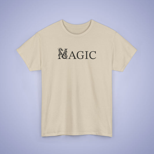 Magic Word Art Text Dragon Lover Unisex T Shirt