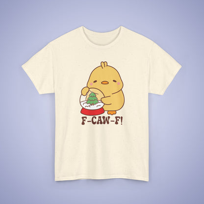 Christmas Snowglobe F CAW F Cute Funny Chick Unisex Chicken T Shirt