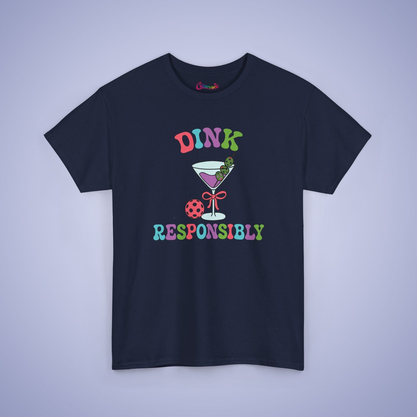 Dink Responsibly Pickleball Lover Drinking Gift Tee Graphic Design T Shirt