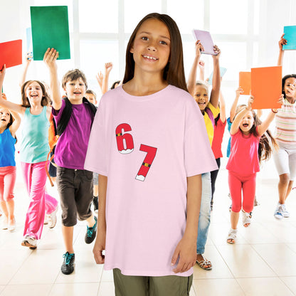 Santa Belt Christmas 67 Tee Fun Trending Kids Cotton T Shirt Six Seven Youth