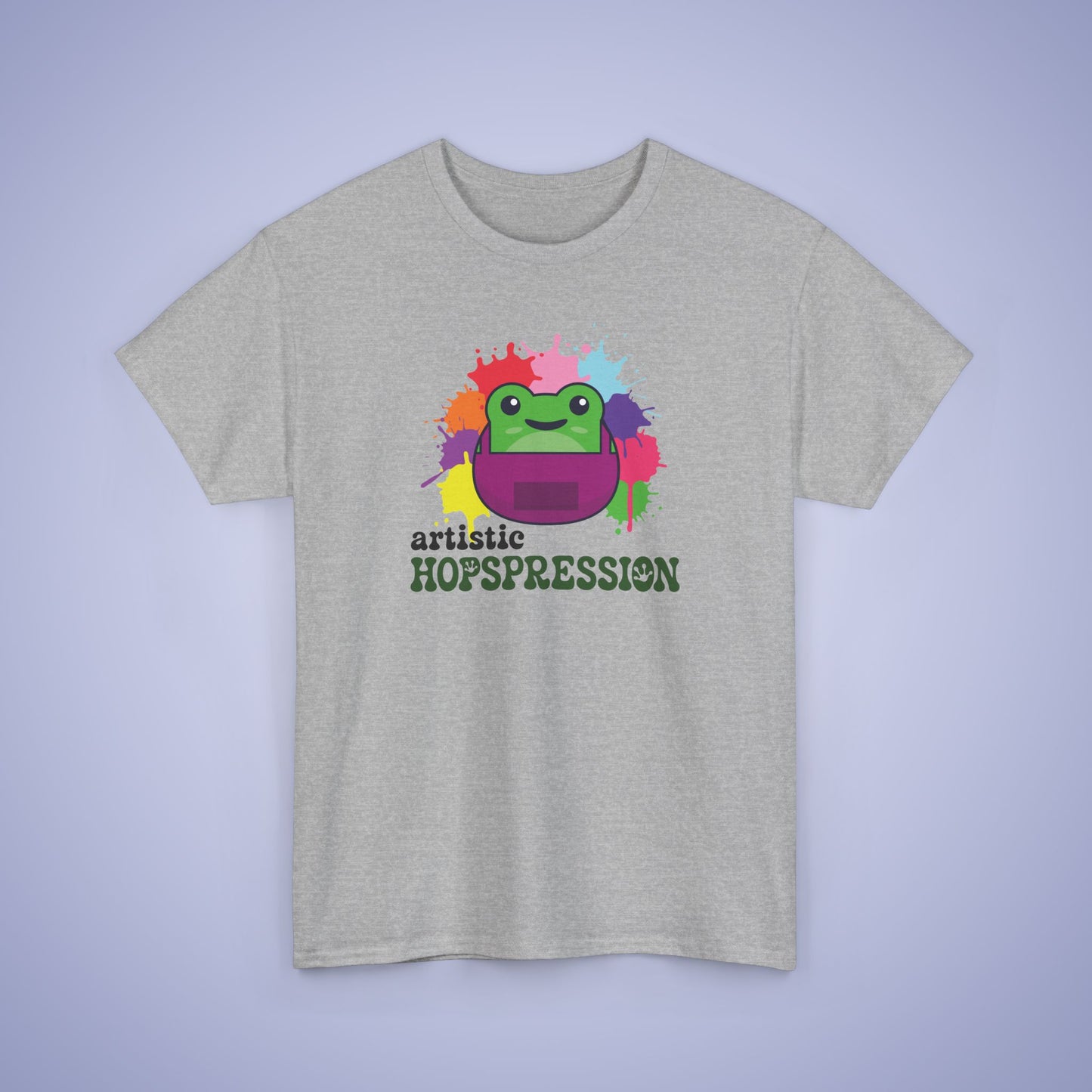 Artistic Hopspression Graphic Tee Frog Lover Artist Unisex T Shirt