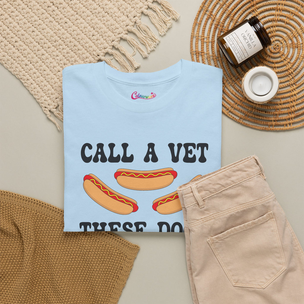 Call a Vet These Dogs Are Going Down Funny Hot Dog T-Shirt | Hot Dog Lover Gift