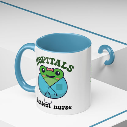 Hopitals Hottest Nurse Frog Lover Gift Coffee Mug Ceramic