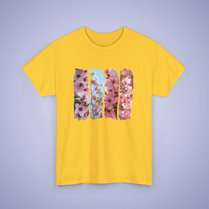 Cherry Blossom Lover Spring Brush Stroke Photographic Unisex Oversized T Shirt