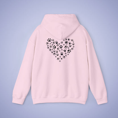 Animal Vet Hooded Sweatshirt Veterinarian Gift Double Sided Paw Prints