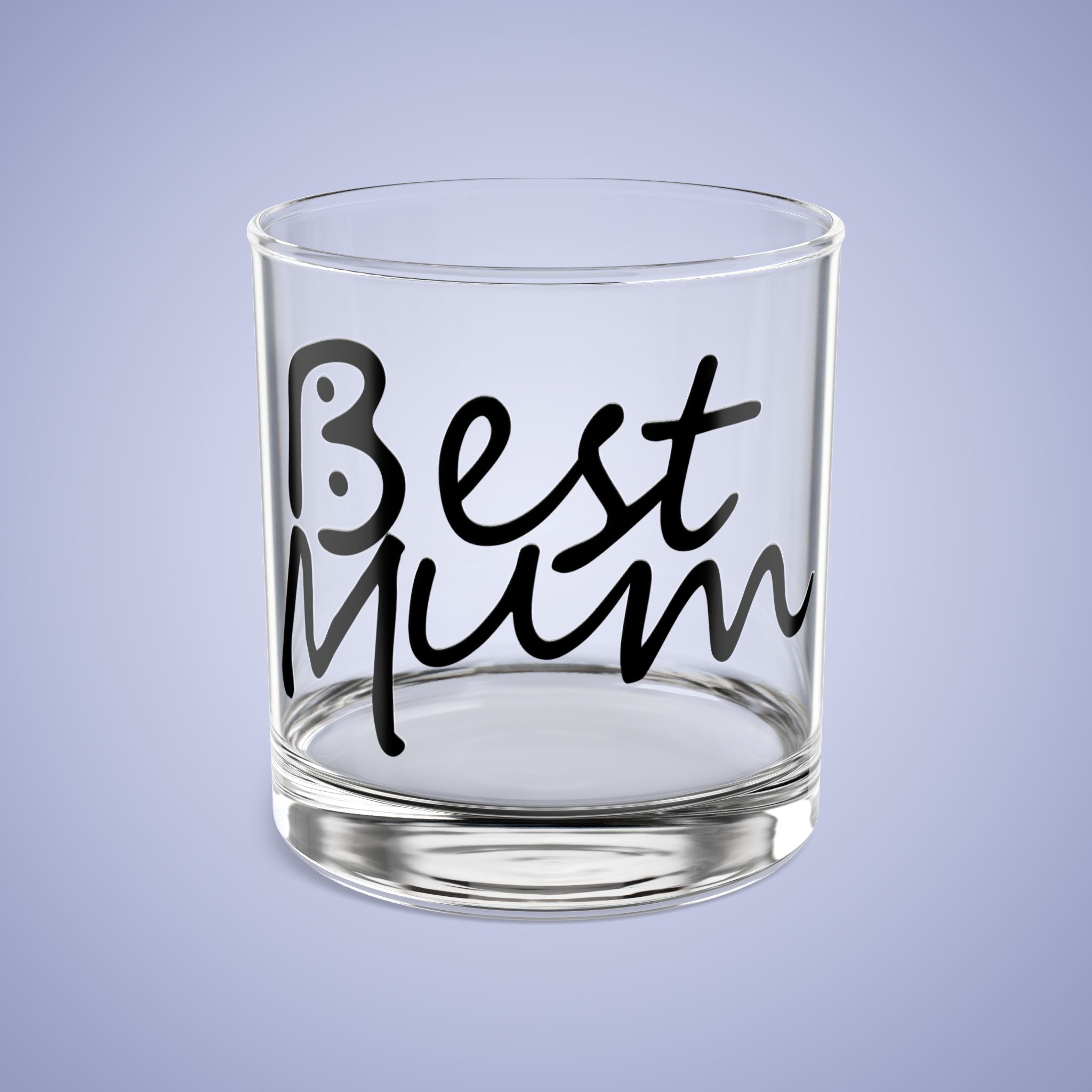 Best Mum Bogans Design Funny Rocks Glass Black