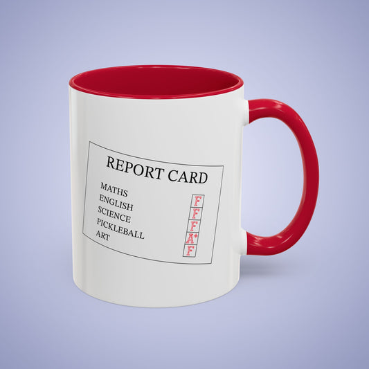 Student Report Card Pickleball Fun Colorful Teacher Student  Gift Coffee Mug