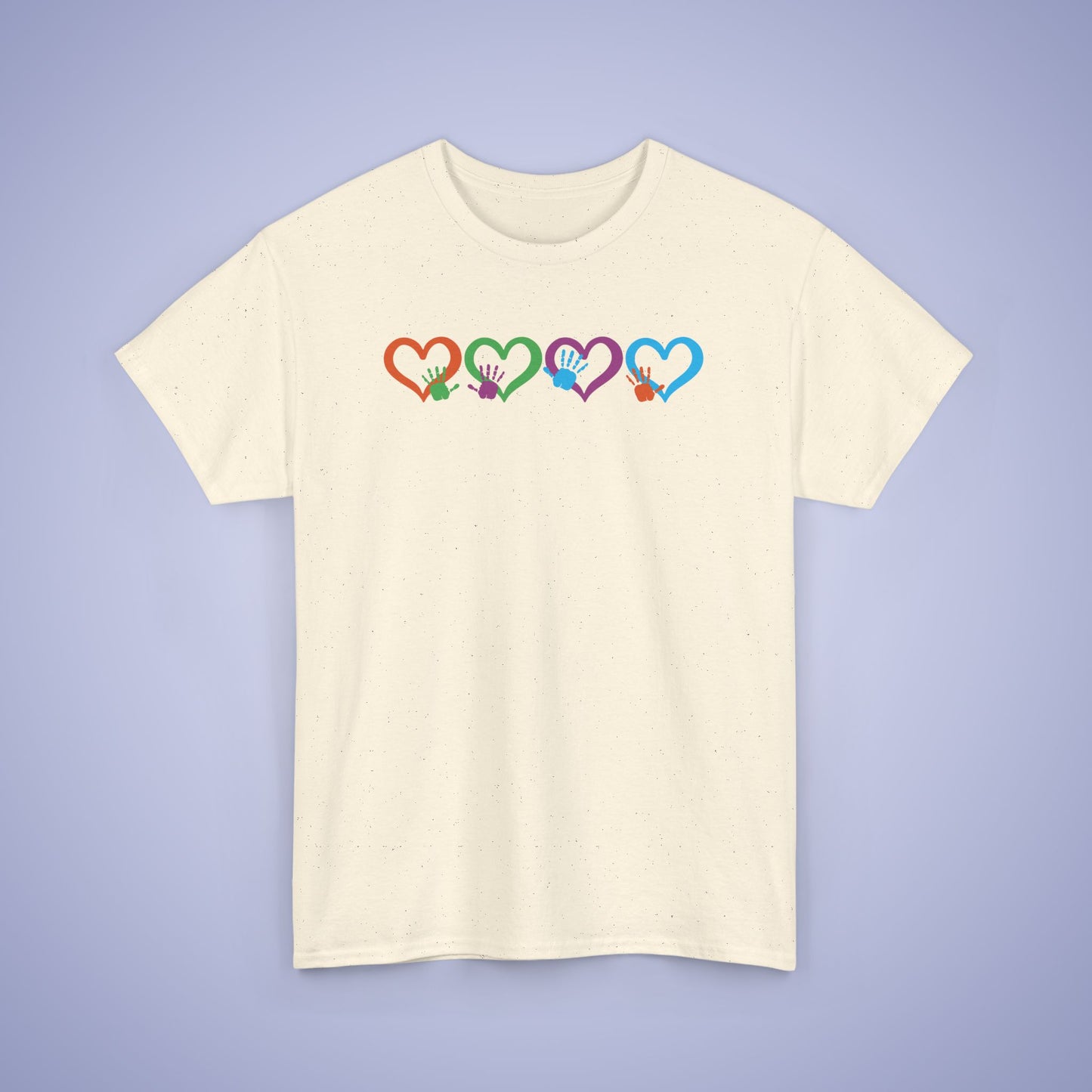 Hearts and Hands Graphic Unity Day Teachers T Shirt Unisex